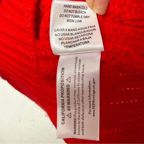 Hyacinth House Color Block Scarlett Sweater Dress in Pink and Red Multi Size S - Picture 9 of 11